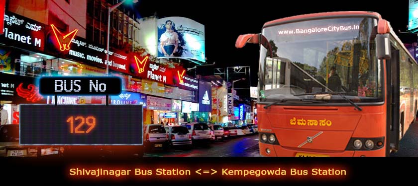 BMTC ‘129’ Bus Route & Timings
